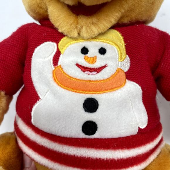 Winnie The Pooh Christmas Winter Plush 12" Snowman Sweater Hat Exclusive - Picture 9 of 9